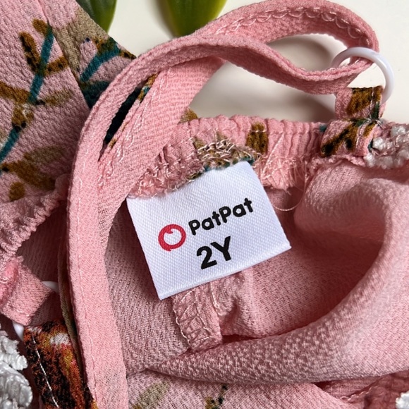 NWOT pat pat mommy & me pink floral romper - Picture 3 of 8